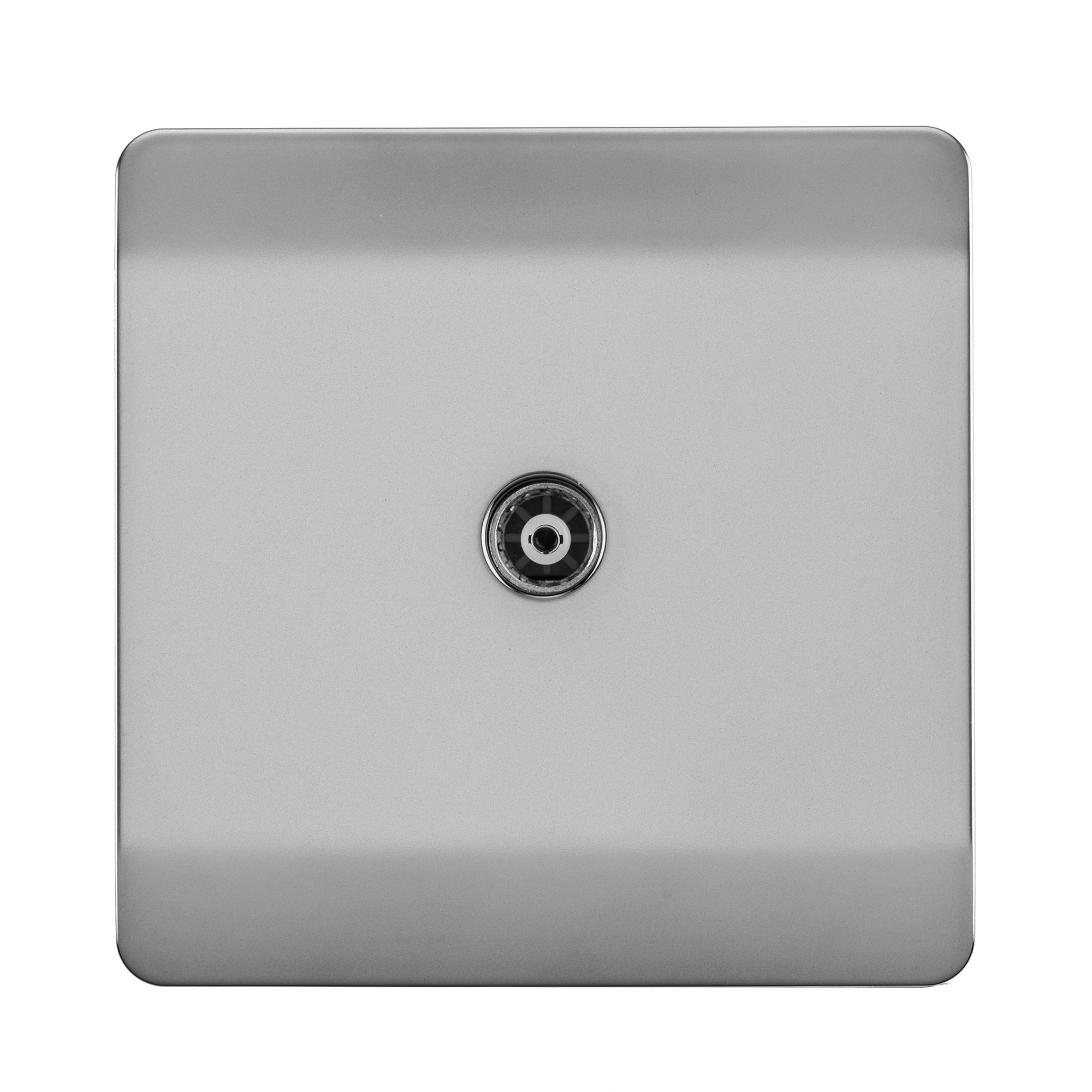 ART-TVSBS  TV Co-Axial 1 Gang Brushed Steel